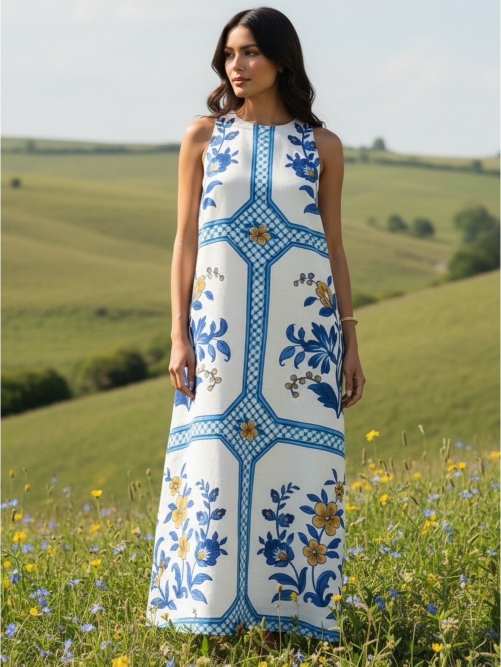 Medium Tuckernuck Amalfi Tile Portia Dress